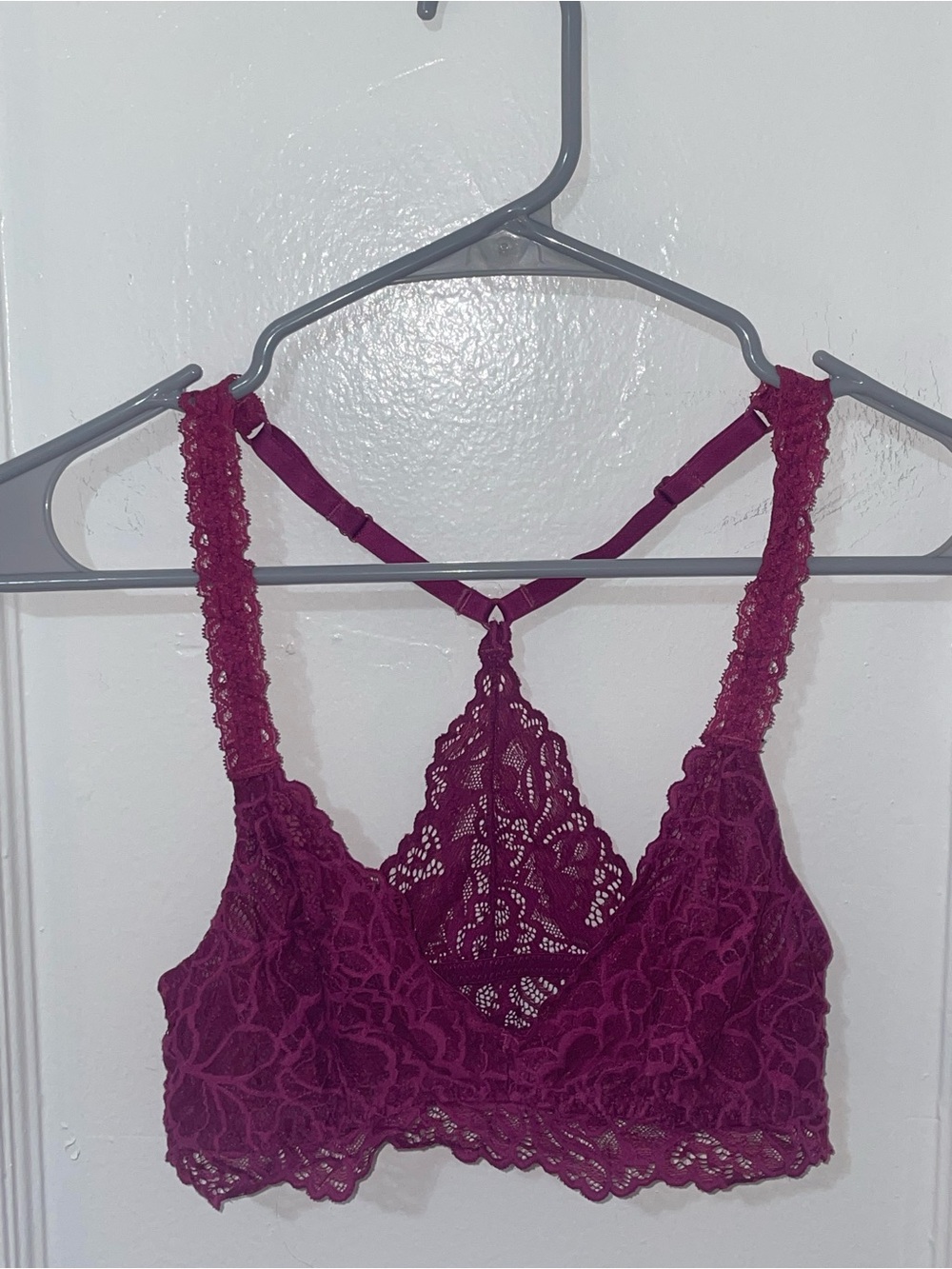 Xhilaration Lace Bralette in Berry Plum